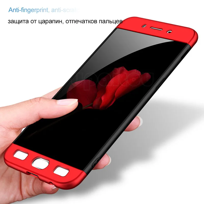 UPaitou 360 Degree Case For Samsung Galaxy J7 Prime G610F 3 in1 PC Cover J8 J6 J4 Plus J2 J3 J5 Pro 2018 |