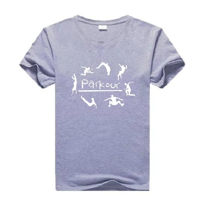 

Parkour Printed Women's T-shirt Casual Harajuku Cotton Tees Summer Outdoor Funny Plus Size Round Neck T-shirts Camiseta Mujer