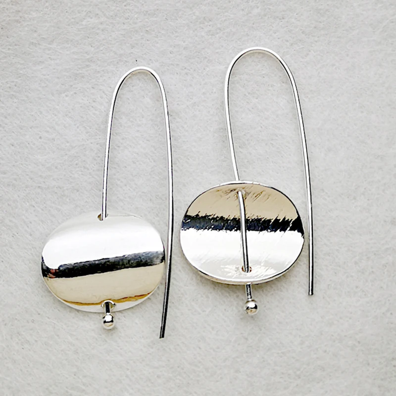 

Classic Metal Slice Foil Bright Cute Dangle Earrings Minimalist Fashion Leaf Drop Earrings Femme Jewelry 2019 Z3D277