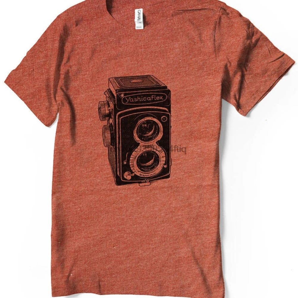 

Classic Camera shirt retro photography old vintage yashica film tee Men Women sizes Hand Screenprinted