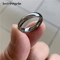 4mm womens ring tungsten carbide wedding band fashion lovers gift classic engagement ring dome polished comfort fit