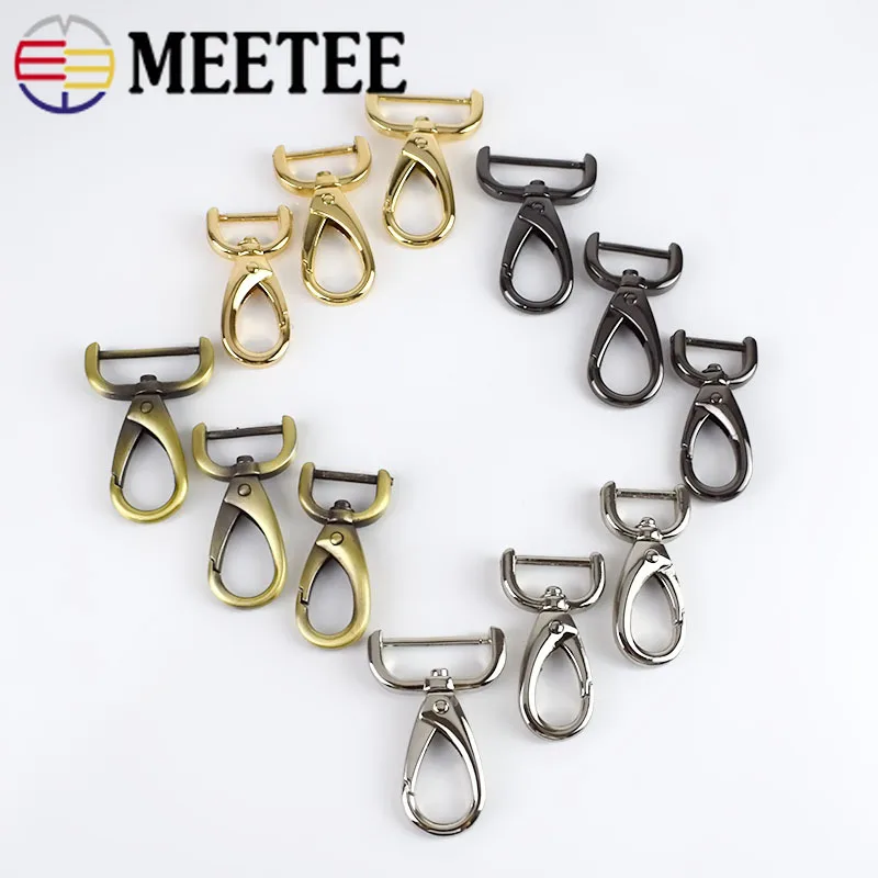 2 шт. металлическая сумка для багажа Meetee 20/25 мм сумки застежки пряжки собак