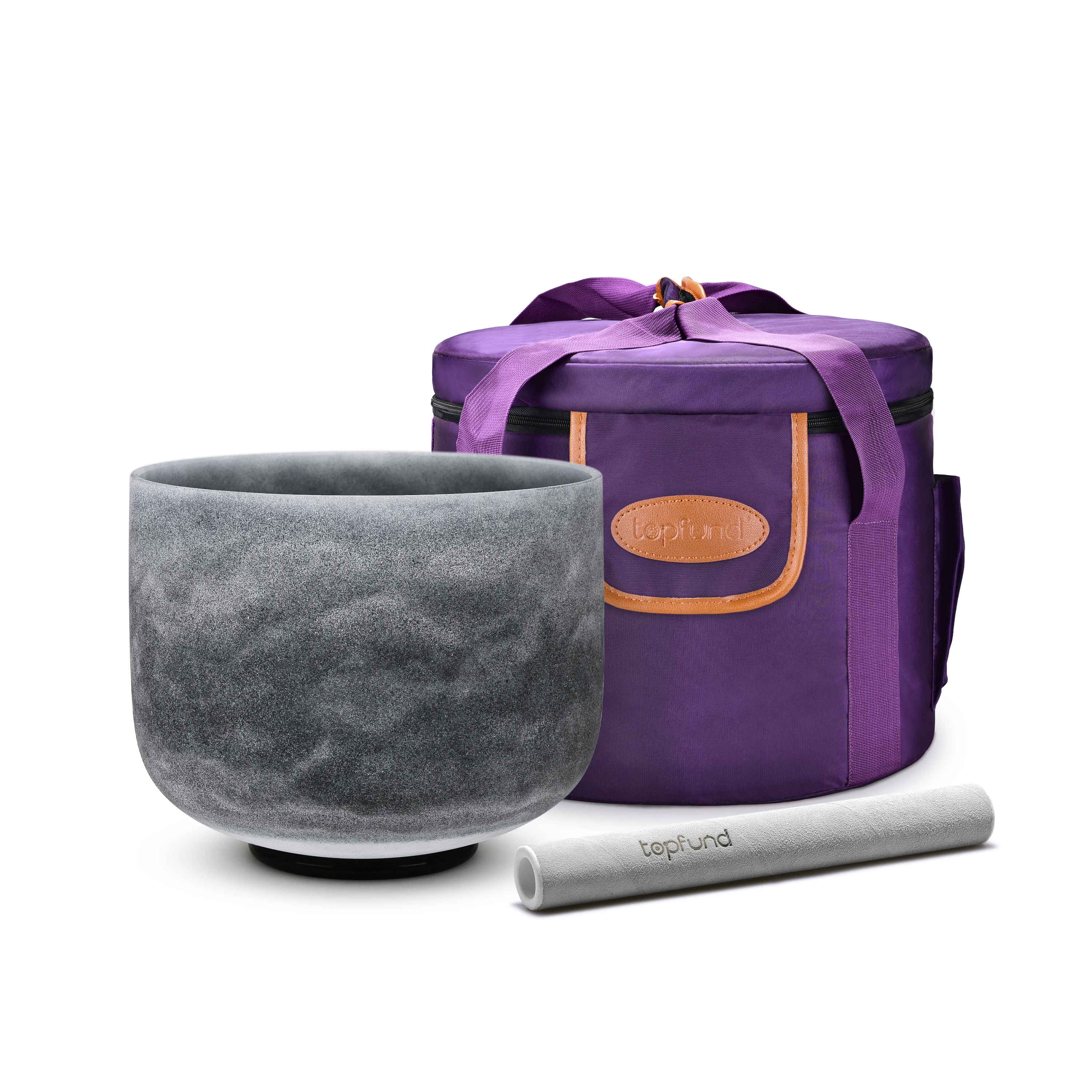 TOPFUND идеальная форма Fusion чакра Матовый Кварцевый Поющая чаша 12&quot | Спорт и