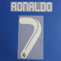 Ретро футболка с надписью Реал Мадрид home цифрами 07 железным покрытием горячее