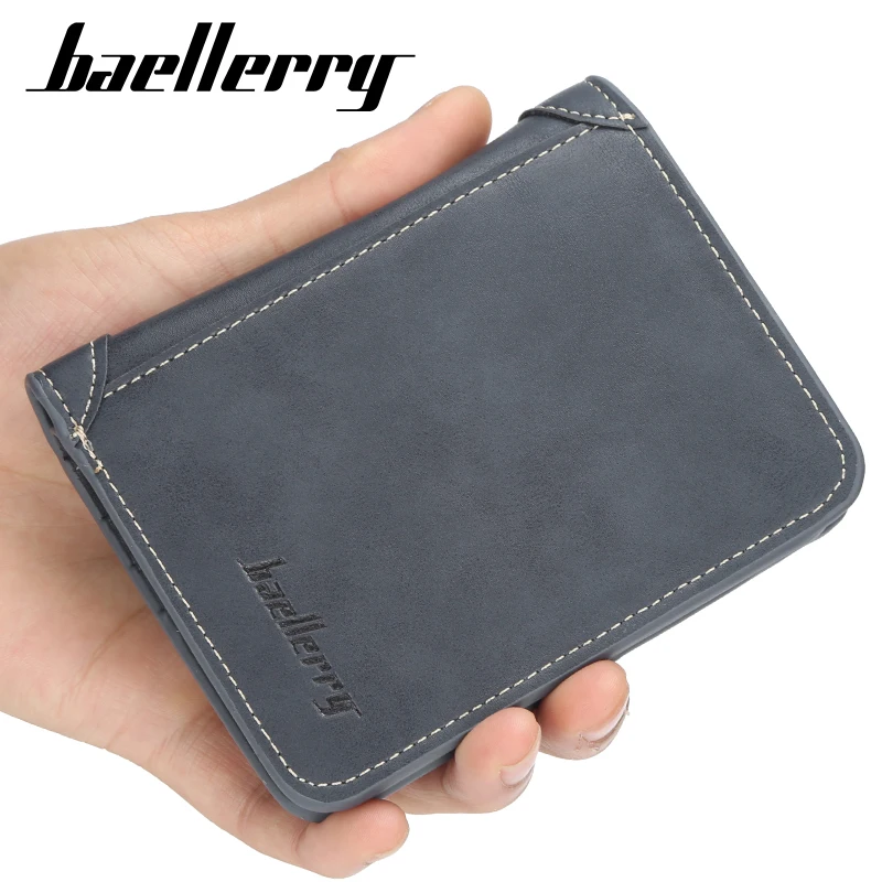 Короткий Мужской кошелек мужской бумажник для денег маленький от кашля | Багаж и