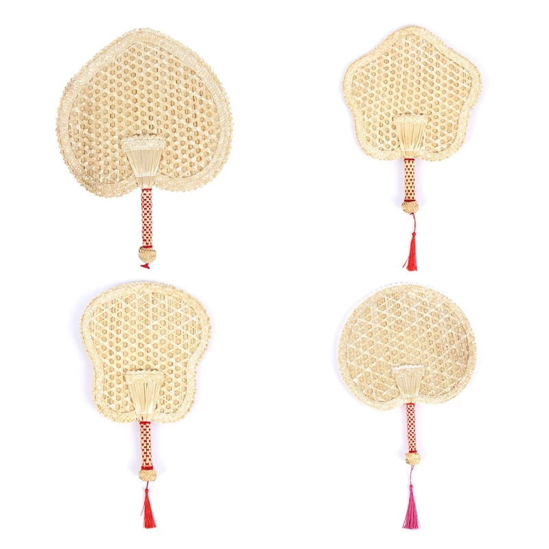 

Hand-Woven Woven Straw Hand Fan Natural Environmentally Friendly Handmade Summer Cooling Fan Home Decoration