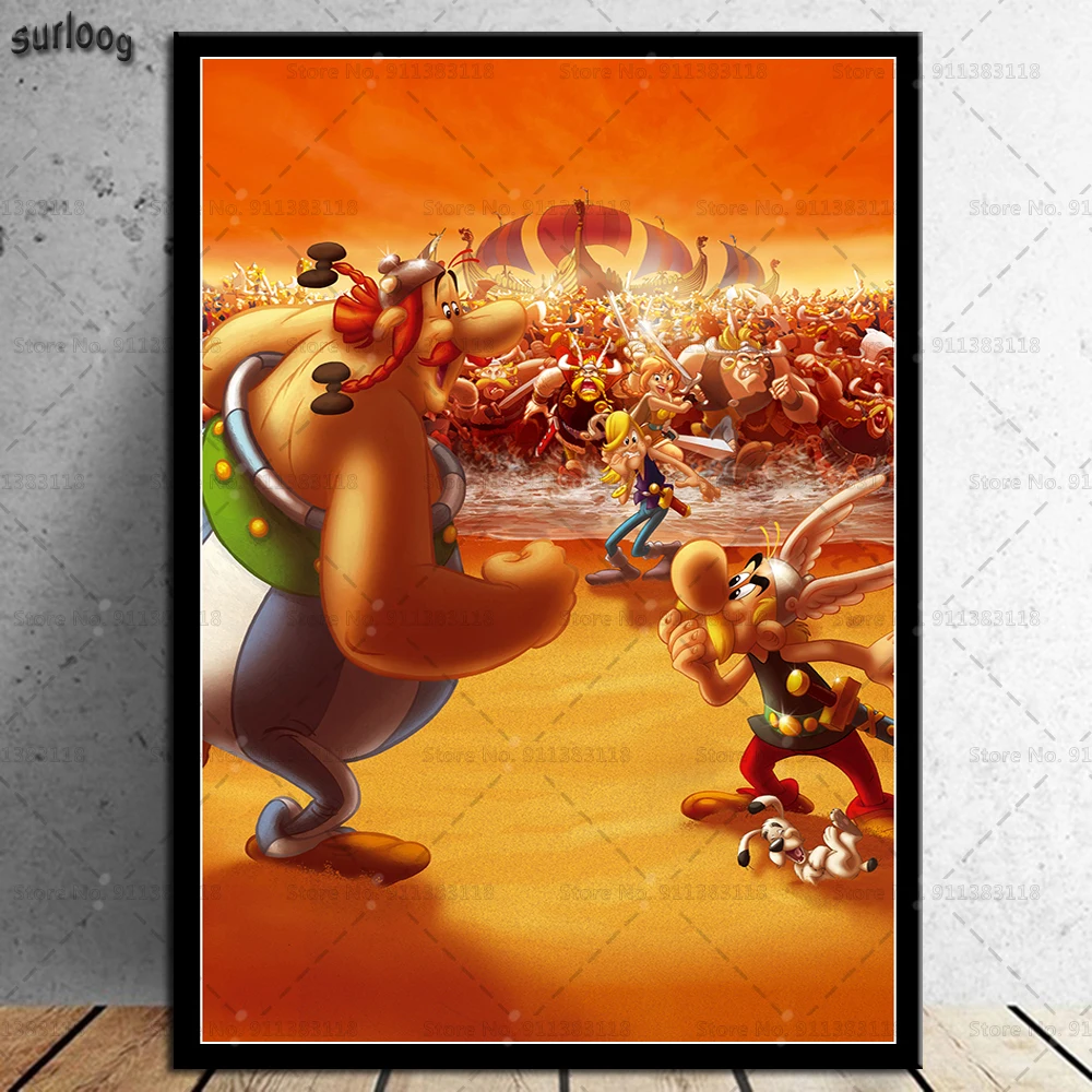 Классический комикс-постер Asterix Франция настенные художественные картины на