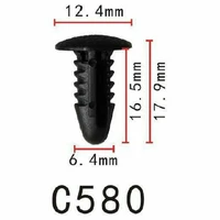 100x c580 interior cowl clips for nissan grille trim black clips fir tree fastener 0155301781