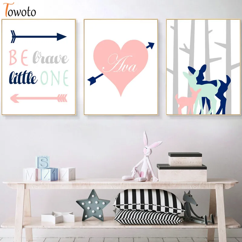 Пастельная розовая Картина на холсте вдохновение цитаты плакаты и принты для