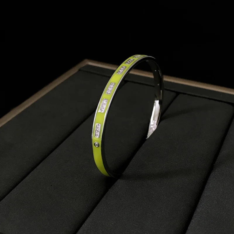 

s925 sterling silver new AMOUR Morse code open bracelet female fashion temperament love bracelet simple style design jewelry