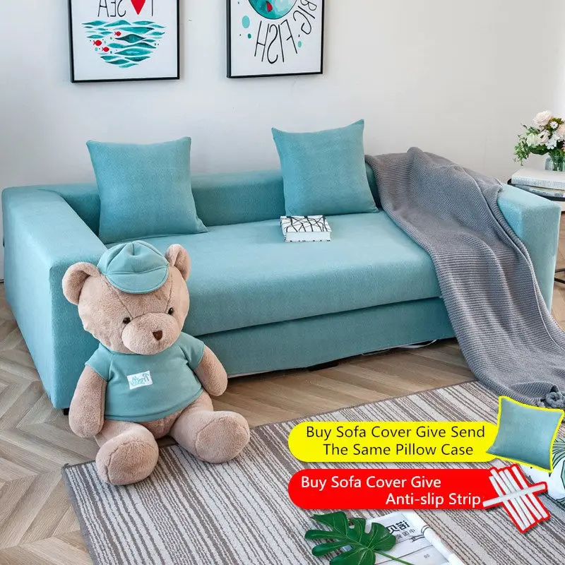 Универсальные эластичные чехлы для диванов с поперечным узором секционные и