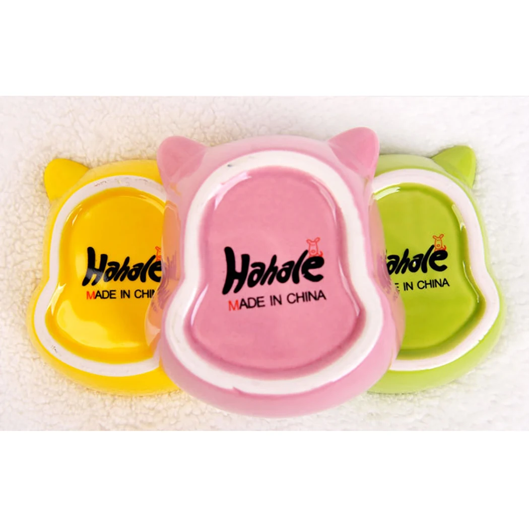 Керамическая миска для домашних питомцев в виде медведя кормушка еды закуски