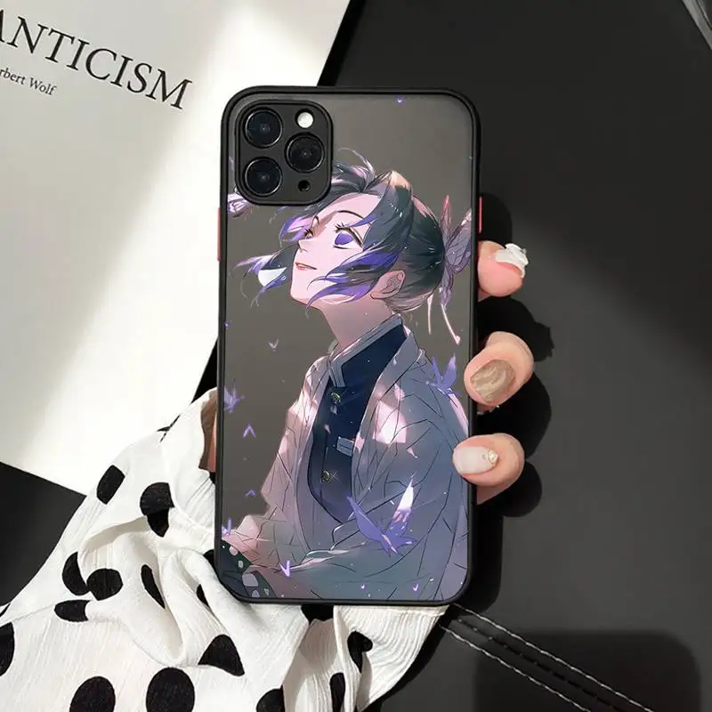 

Kimetsu no Yaiba Japan anime Phone Cases matte transparent For iphone 7 8 11 12 plus mini x xs xr pro max cover