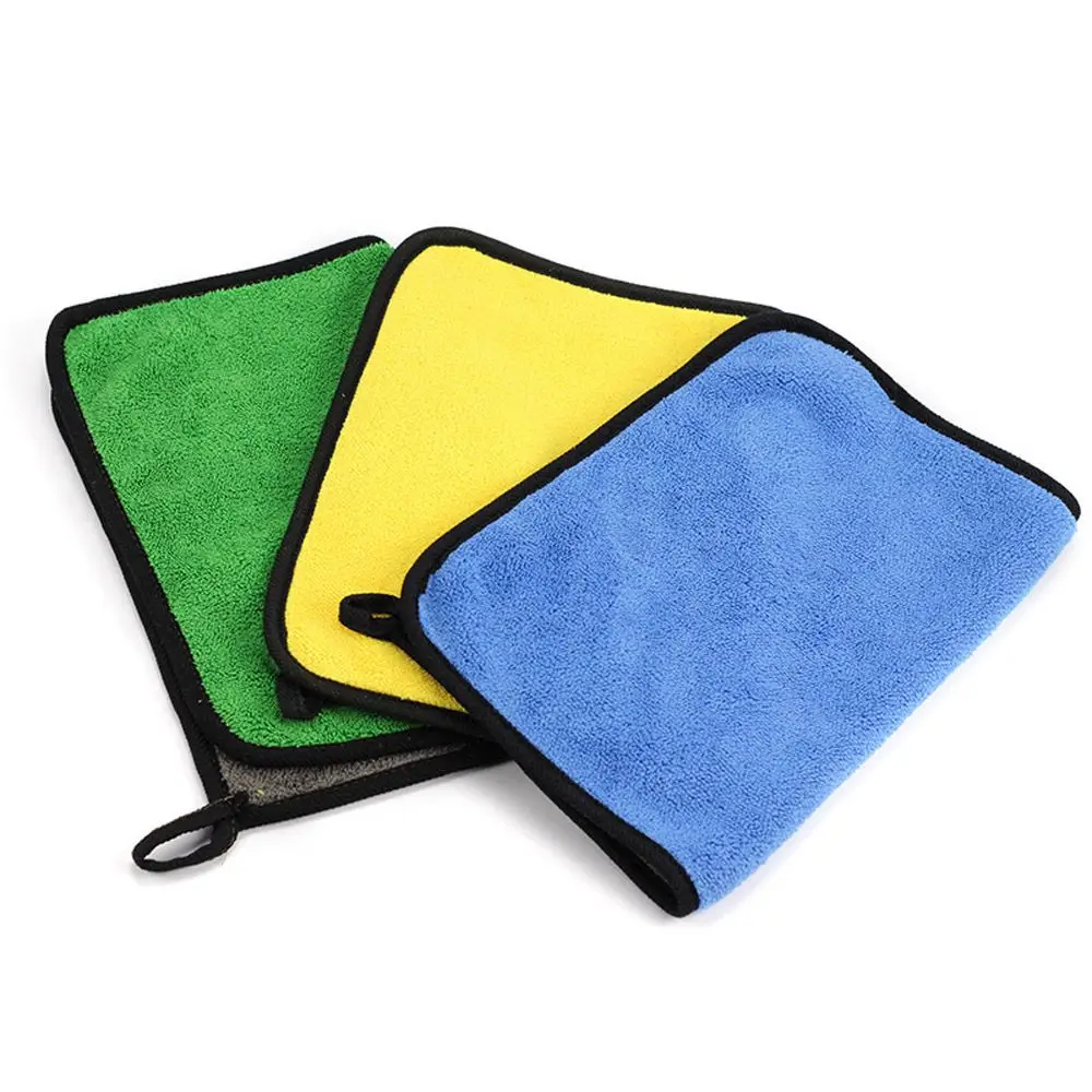 

20*30CM Car Wash Microfiber Towel Car Cleaning Drying Cloth Hemming Car Care Cloth Detailing Car Wash Towel