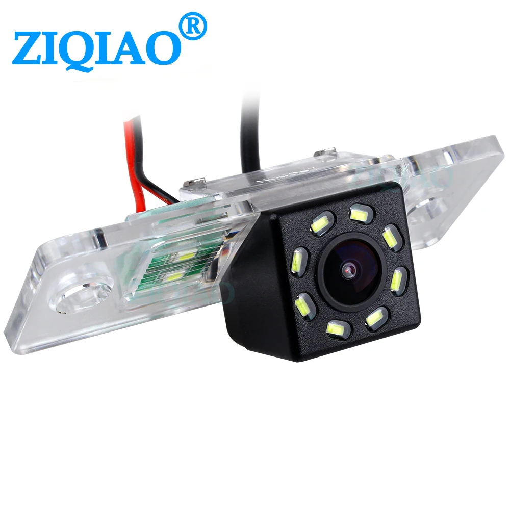 

ZIQIAO for VW Touareg Passat B5 Bora 2003-2010 Tiguan Scirocco 2008-2017 License Plate Light Housing HD Rear View Camera HS022