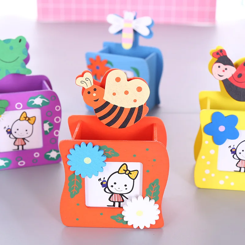 Милая ручка с Пчелой держатели многофункциональная деревянная косметическая