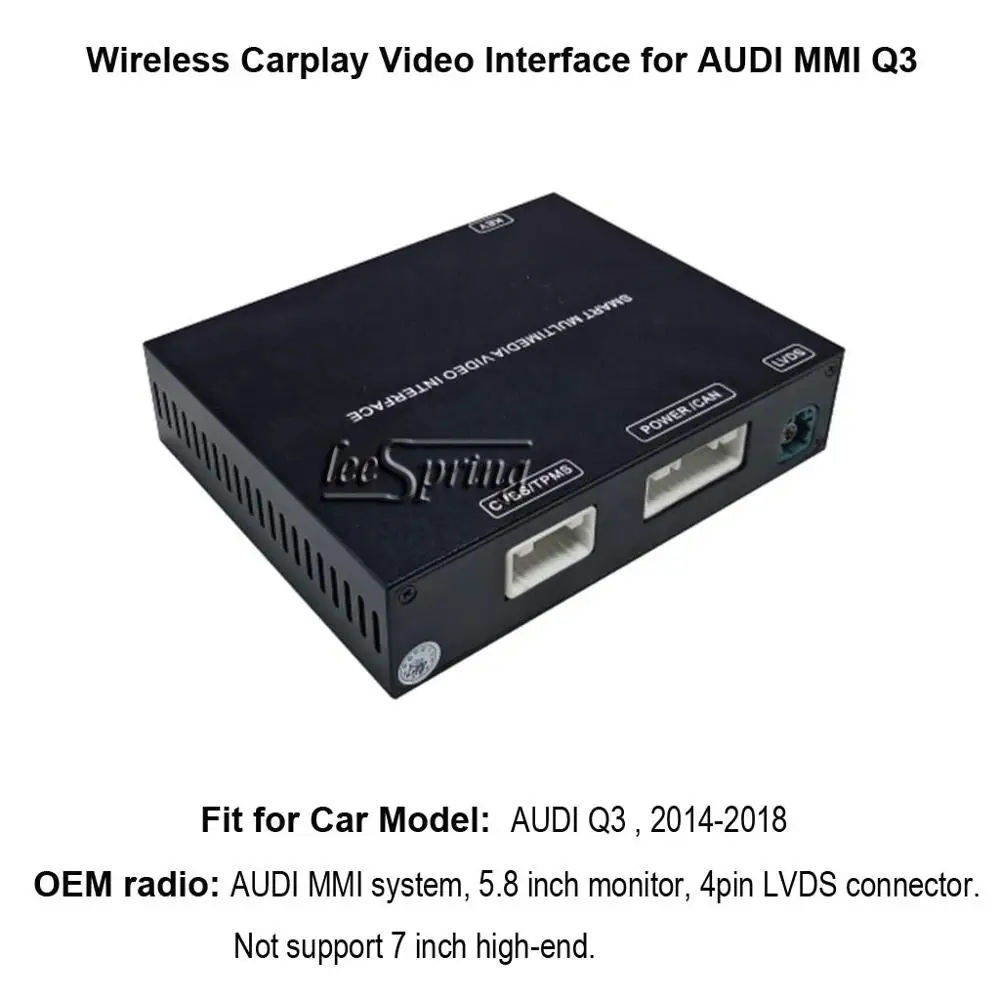 Беспроводной видеоинтерфейс Carplay для AUDIA3-A8/S4/S5/Q3/Q5/Q7 - Цвет: LHQ-AD320C-Q3S