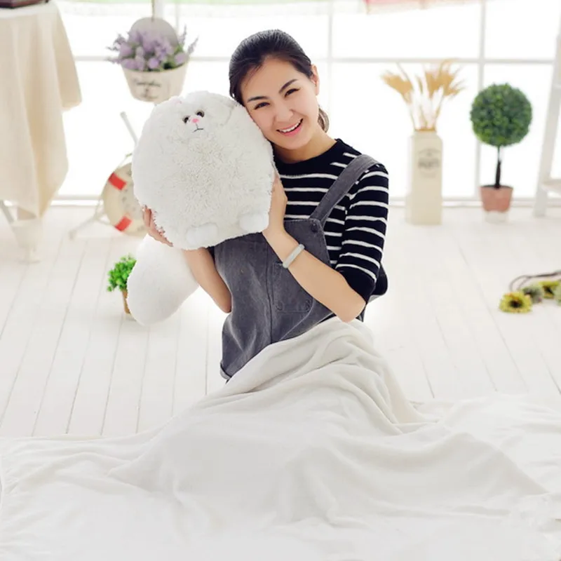 

Kawaii Fluffy Cat Plush Toys Persian Cat Stuffed Dolls Soft Pillow Stuffed Animal Peluches Dolls Baby Kids Toys Christmas Gifts