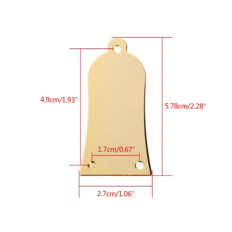 Металлический держатель для гитары с 3 отверстиями и золотым сердечником|Детали