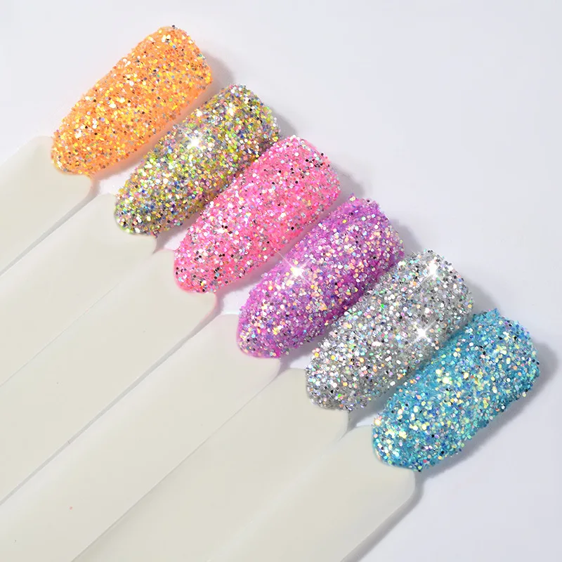 CHUNSHU Искусственный Блеск для ногтей Лазерная лампа маникюрные ногти