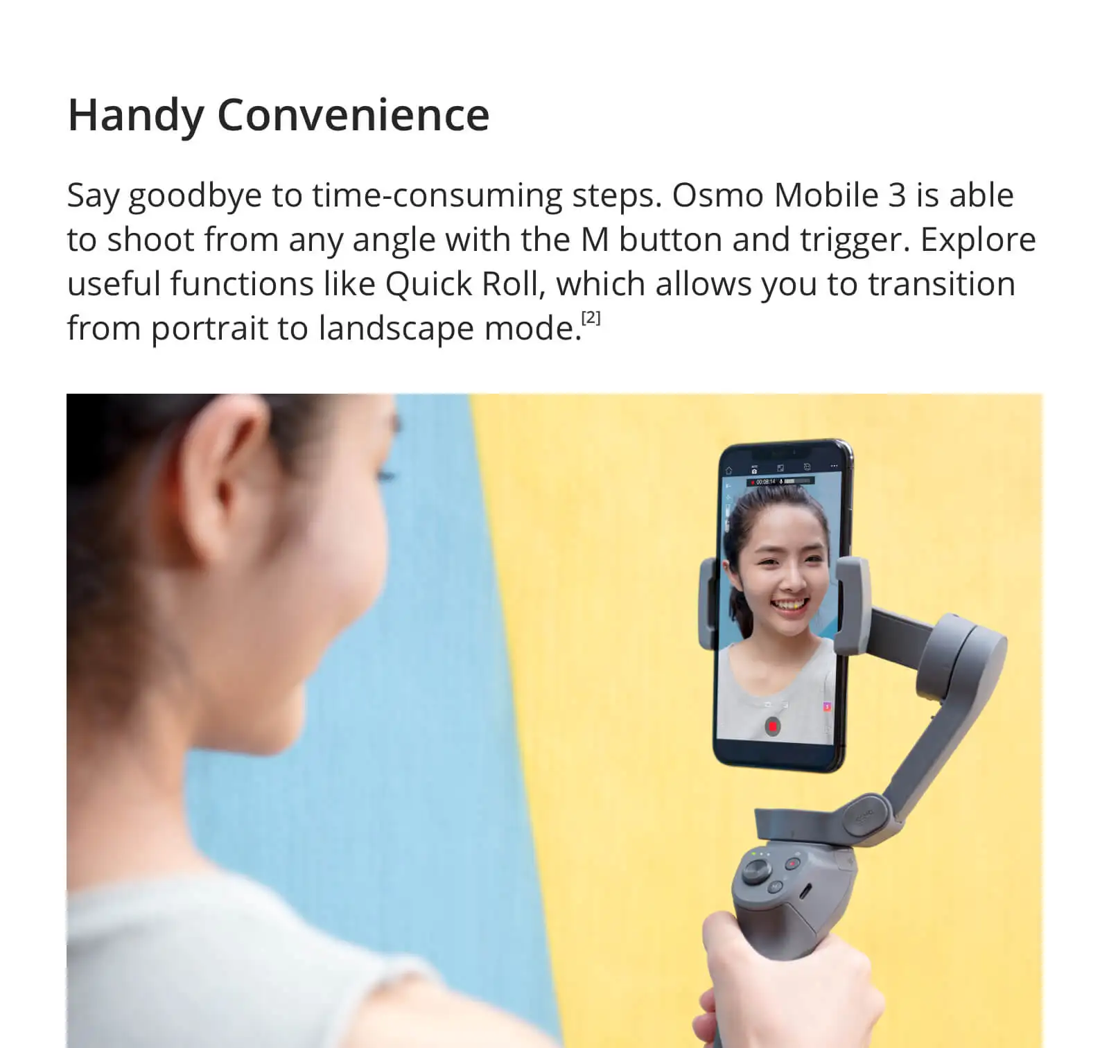 DJI Osmo Mobile 3-это складной карданный стабилизатор для смартфонов с поддержкой Quick rolling ActiveTrack 3,0 Sport Mode