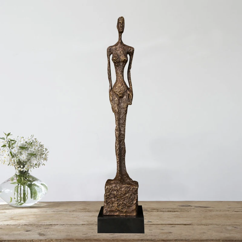 Ivorique Giacometti абстрактные бронзовые аксессуары для украшения дома Бронзовая статуя