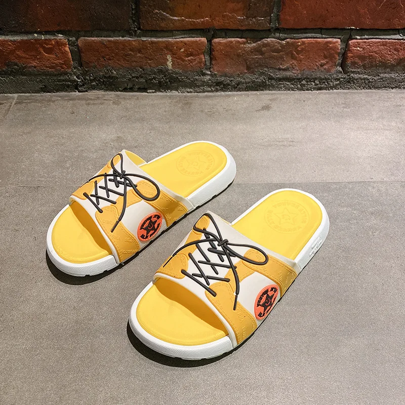 

YMT new summer slippers men and women fashion couples outdoor slippers four seasons trend PVC slippers manufacturers wholesale