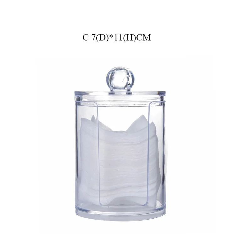 Акриловый хлопковый тампон органайзер для макияжа коробка хранения портативный