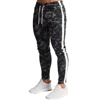 camouflage sports pants mens fitness run training trousers fashion side striped casual sweatpants jogging pants men pantalones