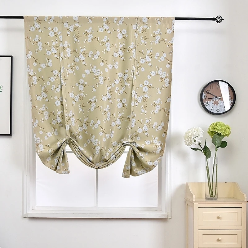 Занавески с цветочным принтом панель для окна занавески Затемненные двери