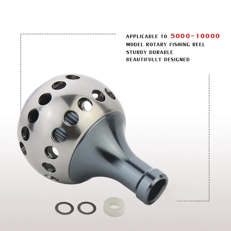 EKFan круглый из алюминиевого сплава Рыболовная катушка ручки для 5000 10000 Катушка