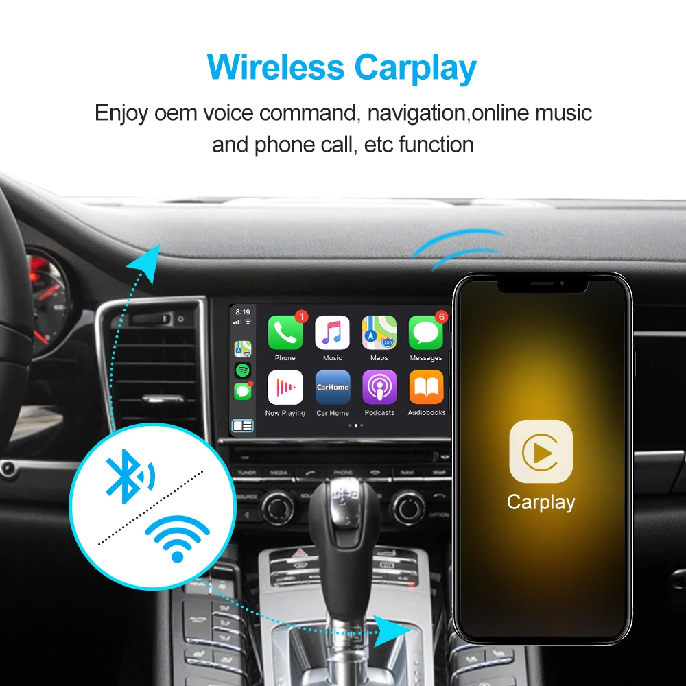 $240.59 EBILAEN Wireless Carplay Module Box For Porsche Panamera Cayenne Macan Cayman Boxster 911 718 PCM 3.1 Android Auto