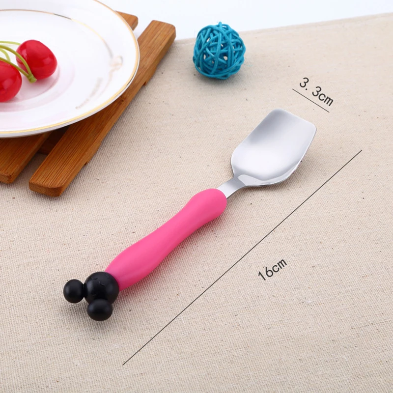 2 шт./компл. высокое качество Микки и Минни Маус вилка Нержавеющая сталь Чай Кофе