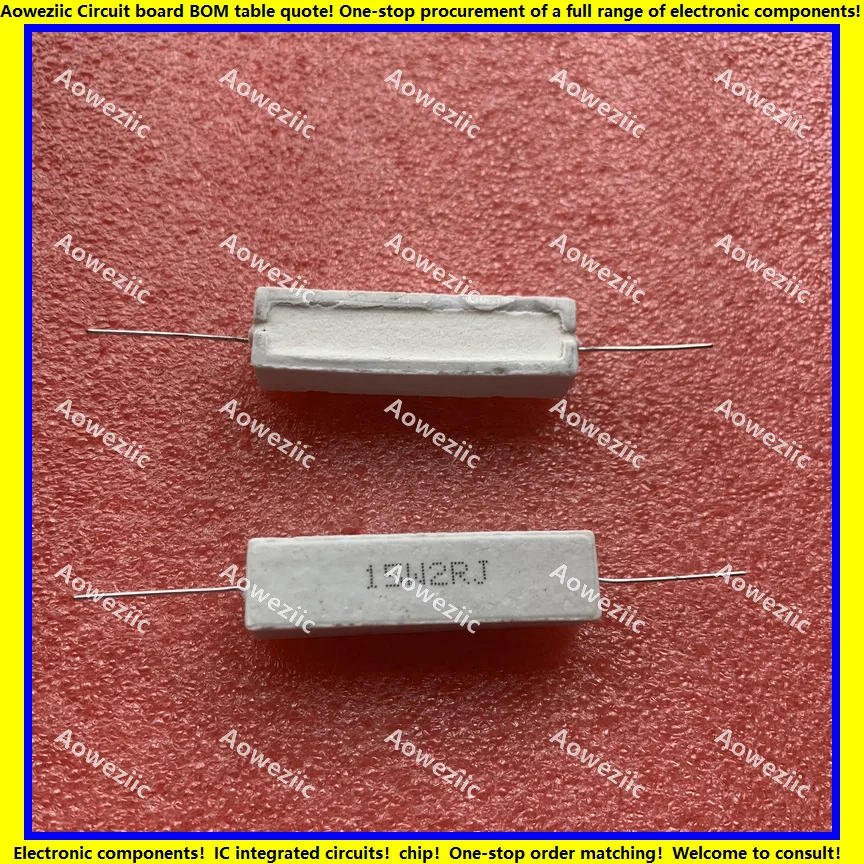 Горизонтальный цементный резистор 15W2RJ 15w2Ω J RX27 10 шт. 15 Вт 2 Ом 15W2R 2RJ 15W2ohm