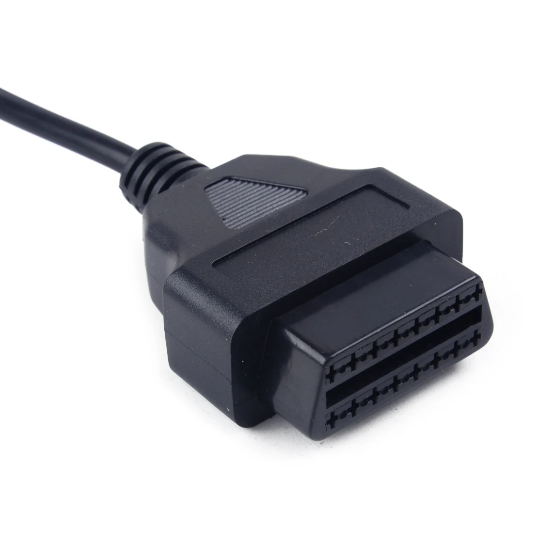 Черный 16 Pin OBD2 USB зарядное устройство адаптер разъем интерфейс кабель