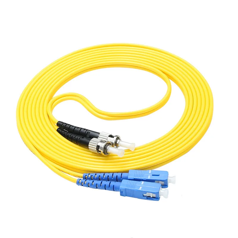 Оптоволоконный соединительный кабель SC/UPC ST/UPC одномодовый дуплексный волоконно
