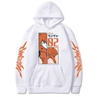 Толстовка мужская с капюшоном, стильная уличная одежда с принтом Каваий аниме Евангелион 01, пуловер в стиле унисекс, кофта с капюшоном для мальчиков и девочек