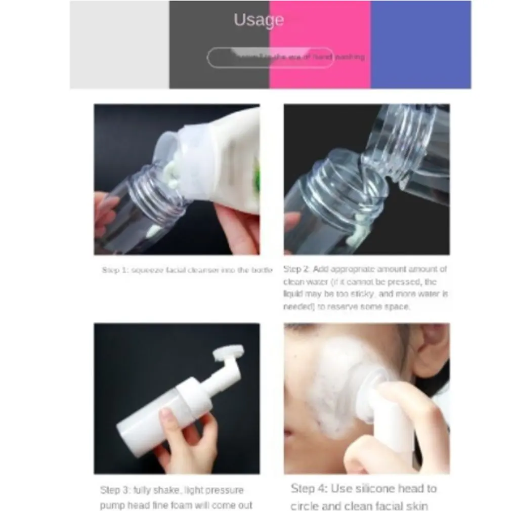 100ml/150ml Mousse Foaming Bottle For A Trip Hiking Travel Small And Easy To Carry Accessory Liquid Dispenser | Красота и здоровье