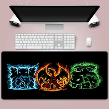 Pokemon Gaming Padmouse Large Lock Edge Mouse Pad Computer Mousepad 90x40cm Gamer Laptop Keyboard Mouse Mats