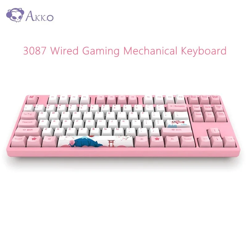 Оригинальная игровая механическая клавиатура AKKO 3087 87 клавиш 85% PBT usb type C проводная