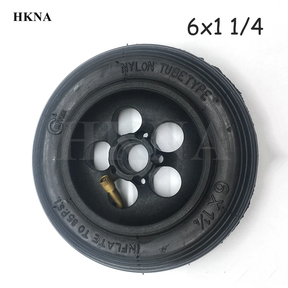 Пневматические колеса 6x1 1/4 6*1 Inflation Tire внутренняя трубка для электрических шин на колесах мини скутер
