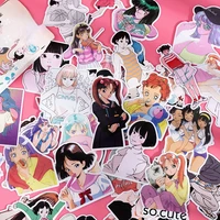 50 sheets sweetheart cute character girls sticker cartoon anime handbook planner diary material decoration stationery stickers