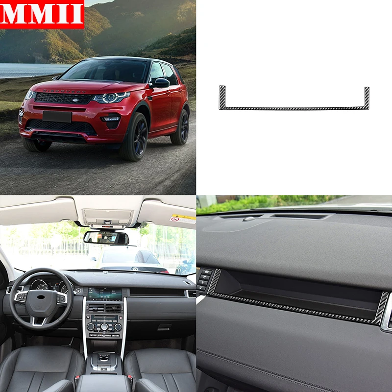 

MMII For Land Rover Discovery Sport 2015-2019 Carbon Fiber Copilot Storage Box Strip RHD LHD Interiors Trim Car Accessories