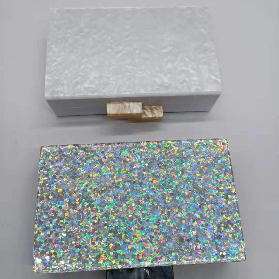 Модный женский клатч элегантный геометрический в полоску пэчворк акриловый