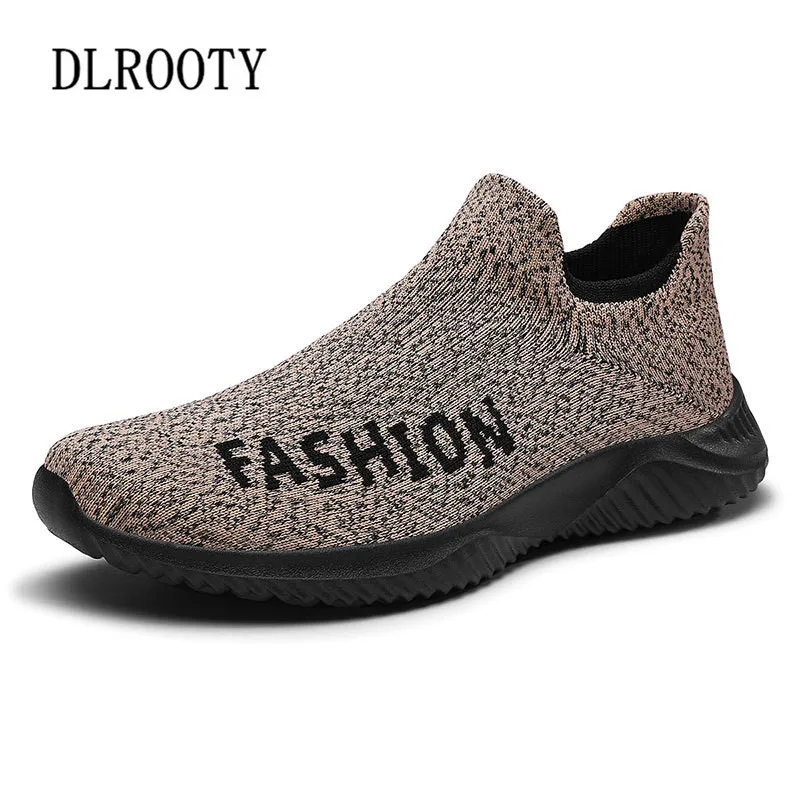 Мужские повседневные туфли на плоской подошве модные уличные дышащие слипоны