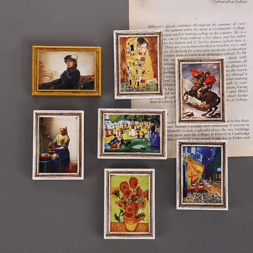 

Resin Refrigerator Paste Custom Ins3d World Famous Painting Refrigerator Paste Custom Made Wedding Refrigerator Stickers