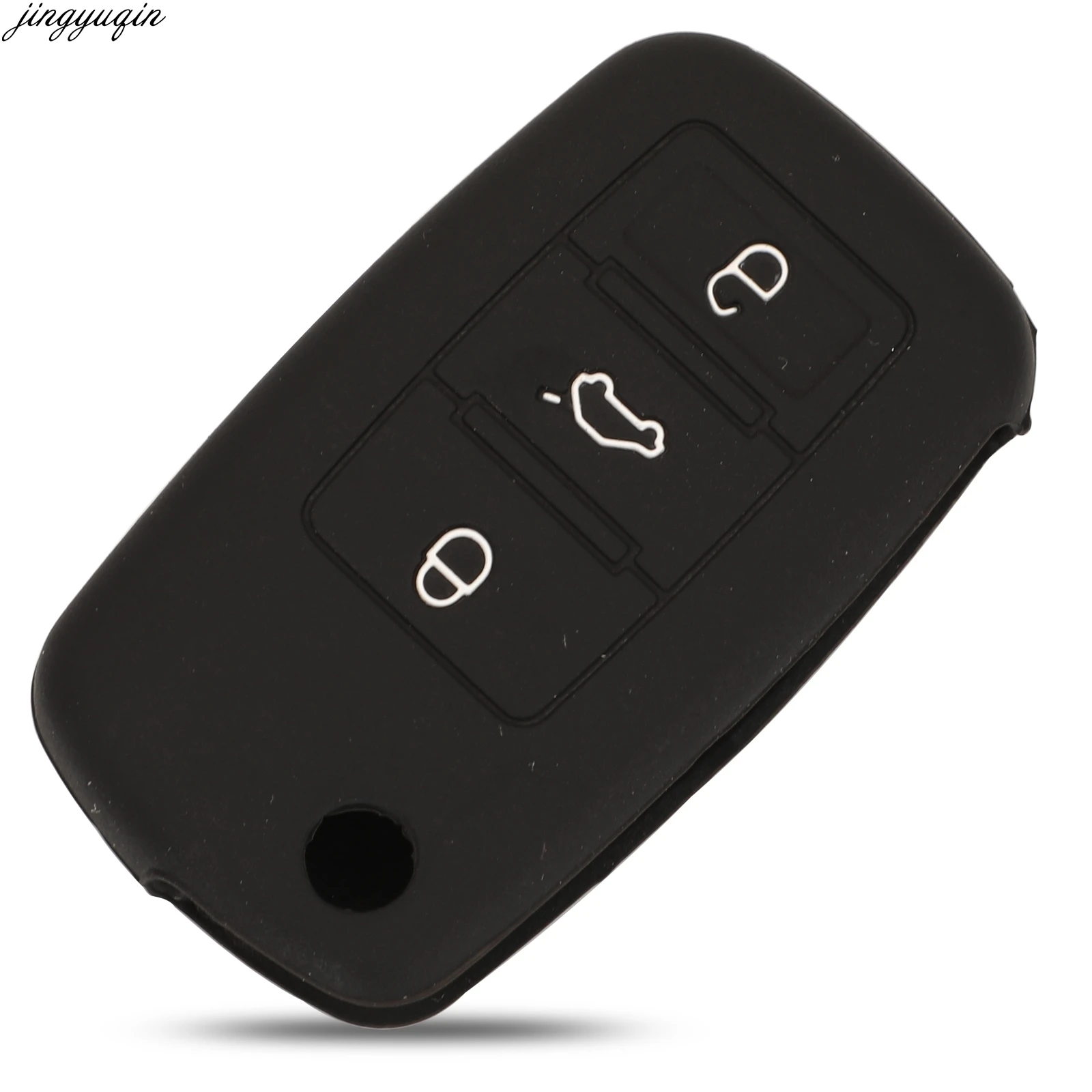 3 кнопки силиконовый чехол для ключей автомобиля VW Golf 4 5 6 7 Bora Jetta POLO MK4 MK6 Passat B5 B6