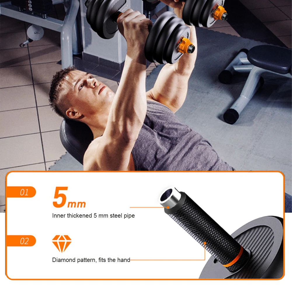 

Adjustable Kettlebell Handle Arm Strength Workout Gym Home Kettle Bell Fitness Equipment Dumbbell Grip Use With Weight Plates