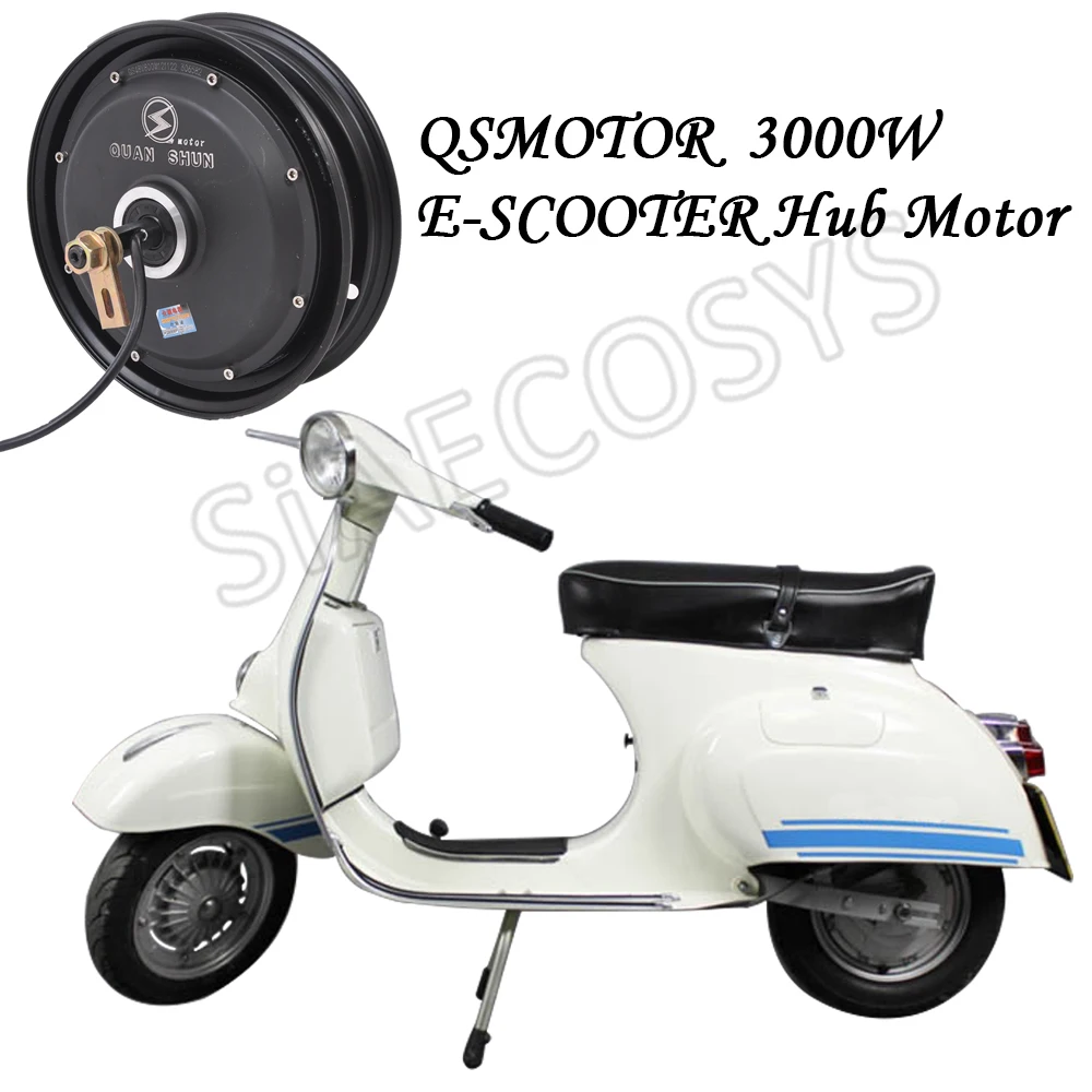 QSMOTOR 10x2 15 дюйма 205 3000 Вт 60 В 80 км/ч мотор-концентратор с контроллером SIAYQ72120 и