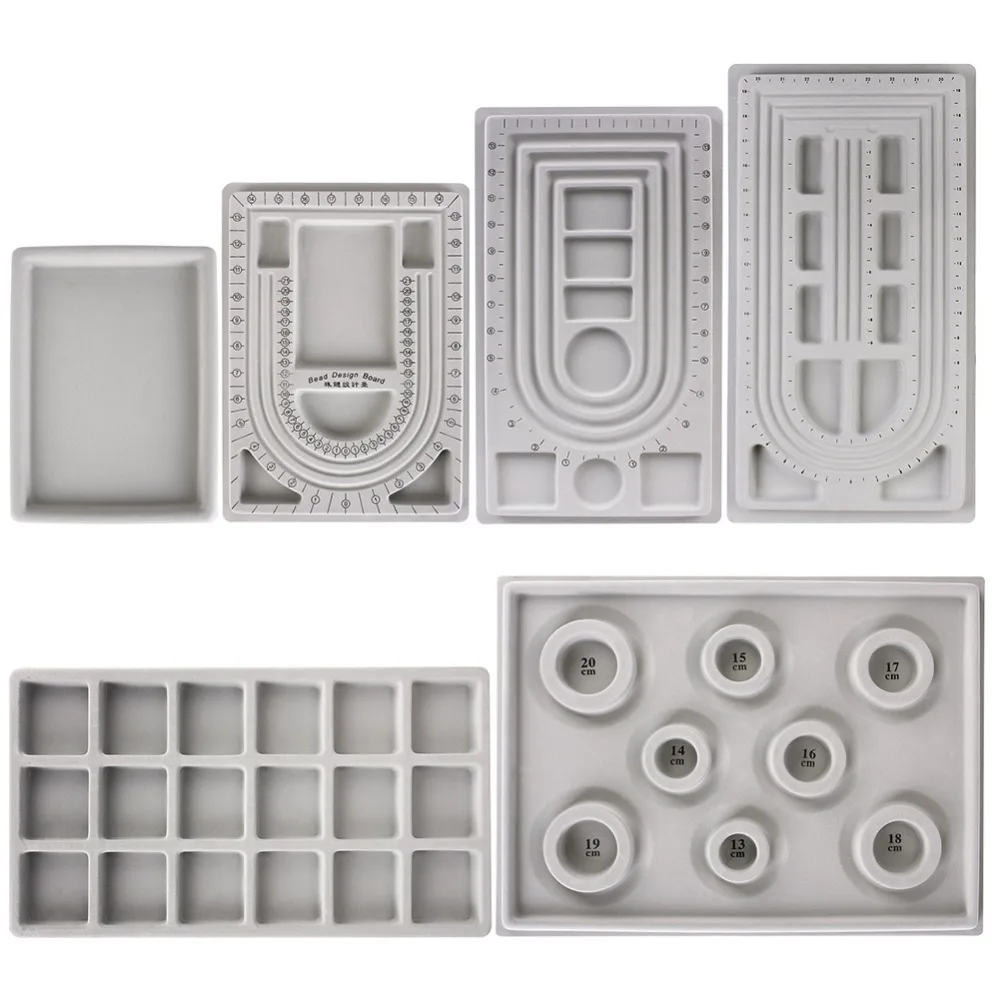 Флокированная доска для бусин браслетов ожерелий бисероплетение органайзер